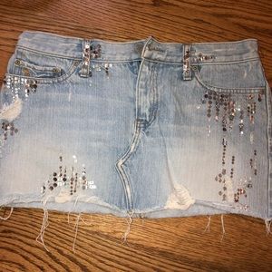 Abercrombie & fitch vintage sequin skirt